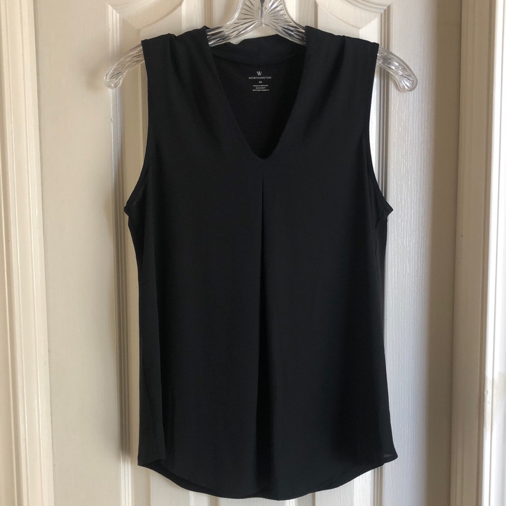 Women's Black Sleeveless Top